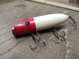 Vtg South Bend Glass Eye Bass Oreno Wood Fishing Lure Plug Fresh Water Top Water
