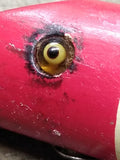 Vtg South Bend Glass Eye Bass Oreno Wood Fishing Lure Plug Fresh Water Top Water
