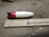 Vtg South Bend Glass Eye Bass Oreno Wood Fishing Lure Plug Fresh Water Top Water