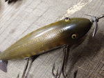 Vtg Creek Chub Wood Glass Eye Injured Minnow Fishing Lure Plug Fresh Water Float