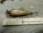 Vtg Creek Chub Wood Glass Eye Injured Minnow Fishing Lure Plug Fresh Water Float