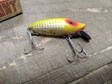 Vtg Heddon River Runt Spook Sinker Fresh Water Fishing Lure with Half Box