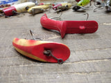 Vtg 2 Pc Lot Shurebite Shedevil Wright & McGill Fishing Lure Surface Plugs Pike