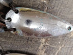 Vtg 3 Piece Lot Marathon Dictator Red and White Fishing Lure Metal Spoons