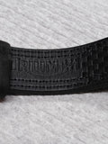 NOS Men's Triumph Motorcycle Quartz Watch White Dial Leather Strap Case Works!