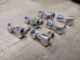 KD 6 In Line Chrome String Tuners Machine Heads Guitar Bass Electric Acoustic