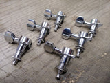 KD 6 In Line Chrome String Tuners Machine Heads Guitar Bass Electric Acoustic