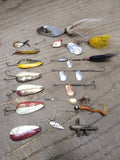 Vtg Fishing Lure Lot Worth Hildebrande Spinners Spoons Jigs Fresh Water Tackle