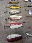 Vtg Fishing Lure Lot Worth Hildebrande Spinners Spoons Jigs Fresh Water Tackle