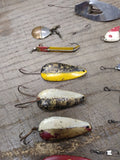 Vtg Fishing Lure Lot Worth Hildebrande Spinners Spoons Jigs Fresh Water Tackle
