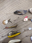 Vtg Fishing Lure Lot Worth Hildebrande Spinners Spoons Jigs Fresh Water Tackle
