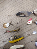 Vtg Fishing Lure Lot Worth Hildebrande Spinners Spoons Jigs Fresh Water Tackle