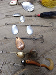 Vtg Fishing Lure Lot Worth Hildebrande Spinners Spoons Jigs Fresh Water Tackle