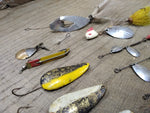 Vtg Fishing Lure Lot Worth Hildebrande Spinners Spoons Jigs Fresh Water Tackle
