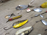 Vtg Fishing Lure Lot Worth Hildebrande Spinners Spoons Jigs Fresh Water Tackle