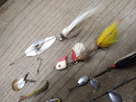 Vtg Fishing Lure Lot Worth Hildebrande Spinners Spoons Jigs Fresh Water Tackle