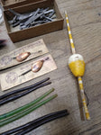 Vtg Fishing Lure Tackle Lot Worth Cortland Spinners Jigs Sinkers Fresh Water