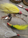 Vtg Fishing Lure Tackle Lot Worth Cortland Spinners Jigs Sinkers Fresh Water