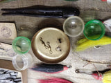 Vtg Fishing Lure Tackle Lot Worth Cortland Spinners Jigs Sinkers Fresh Water