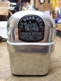 Vtg Priscilla Ware Aluminum Dome Lid Miners Lunch Bucket Eagle Lock Co Stickers