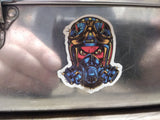 Vtg Priscilla Ware Aluminum Dome Lid Miners Lunch Bucket Eagle Lock Co Stickers