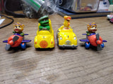 Vtg 4 Piece Lot Sesame Street Playskool Bert Oscar The Grouch Disney