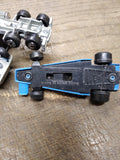 Vtg 7 Pc Lot Diecast Cars Trucks Hasbro Transformer Buddy L Majorette Friction