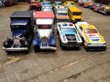 Vtg 12 Pc Matchbox Lot Toy Diecast Cars Trucks School Bus Ambulance Model A Ford