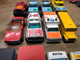 Vtg 12 Pc Matchbox Lot Toy Diecast Cars Trucks School Bus Ambulance Model A Ford