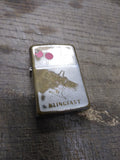 Vtg 1967 Zippo Lighter LEADOLENE Klingfast Pat 2517191 Restored Nice Patina!
