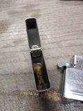 Vtg 1967 Zippo Lighter LEADOLENE Klingfast Pat 2517191 Restored Nice Patina!