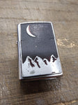 Vtg 2000 Zippo Cigarette Lighter Marlboro Moon Over Mountains with Box USA!