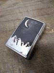 Vtg 2000 Zippo Cigarette Lighter Marlboro Moon Over Mountains with Box USA!