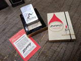 Vtg 1973 Zippo Cigarette Lighter Duke Mfg Tape Control Eastlake Ohio w/Box USA