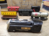 Vtg O Gauge Marx Commodore Vanderbilt Train Set NYC Engine 4 Cars Box Works Good