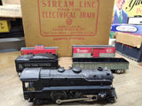 Vtg O Gauge Marx Toy Train Set 999 Steam Engine NY Central Tender B&O 4 Cars Box