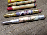 Vtg 5 Piece Bullet Advertising Pencil Lot Diamond Fertilizer Pfister Hybrids
