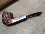 Vtg Unknown Real Briar Rusticated Bent Smoking Tobacco Pipe w/Stinger Good Shape