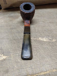 Vtg Unknown Real Briar Rusticated Bent Smoking Tobacco Pipe w/Stinger Good Shape