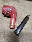 Vtg Dr Grabow Royal Duke Rusticated Billiard Smoking Tobacco Pipe Good Shape