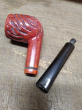 Vtg Dr Grabow Royal Duke Rusticated Billiard Smoking Tobacco Pipe Good Shape