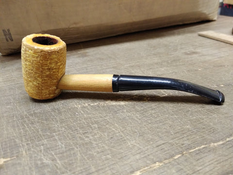 Vtg Missouri Meerschaum Half Bent Corn Cob Smoking Tobacco Pipe Good Shape
