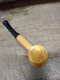 Vtg Missouri Meerschaum Half Bent Corn Cob Smoking Tobacco Pipe Good Shape