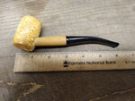 Vtg Missouri Meerschaum Half Bent Corn Cob Smoking Tobacco Pipe Good Shape