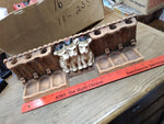 Vtg KING New York 6 Pc Scottish Terrier Smoking Pipe Rest Holder Very Nice Shape