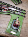 Vtg Lionel Trains Prewar Std Gauge No 210 Left Right Turnout Switch Tracks w/Box