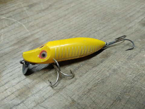 Vtg Heddon River Runt Spook Floater Rattler Freshwater Fishing Lure Nice Shape!