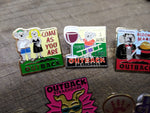 11 Piece Outback Steakhouse Restaurant Flair Lapel Pins Unrooly Smilley UR GR8!