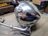 Vtg Unity Mfg Model S6 Chrome Automobile Spotlight Ivory Handle Hot Rod Car Nice