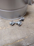 Steam Punk Robot Silver Head Red Eyes Coffee Can Lamp Light Halloween Decor